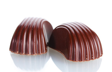 Сhocolate candy isolated on white