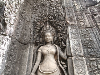 Devata of Bayon Temple - Angkor Thom, Cambodia