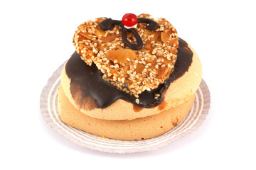 shortbread pastry with sesame seeds