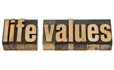 life values in wood type