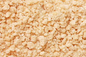 brown cane sugar background close-up