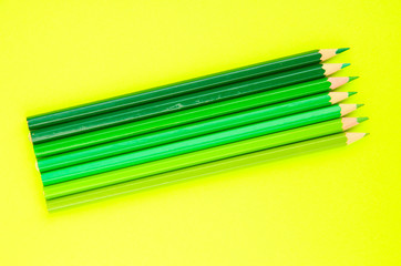 Color pencils isolated on white