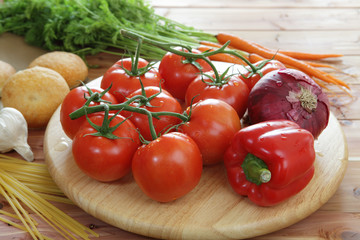 Fresh organic vegetables
