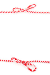 Colorful shoelaces isolated on white