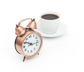 break for coffee isolated on white background