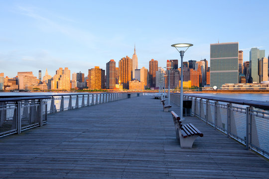 New York City Skyline From Queens, United States