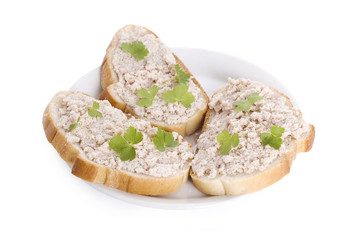 sandwishes with fish paste