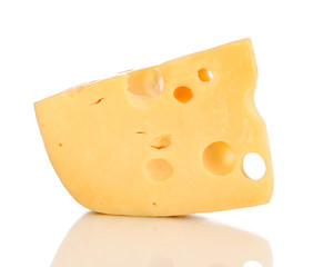 Cheese isolated on white