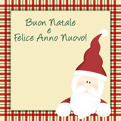Buon Natale e felice anno nuovo - Babbo Natale