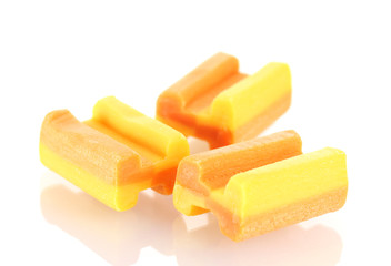 tasty bubble gum isolated on white