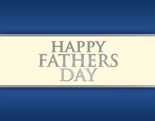 Happy fathers day card illustration design