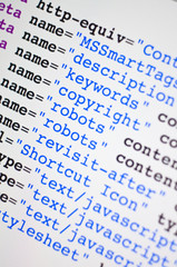 Fototapeta premium HTML code