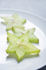 Fototapeta premium slices of carambola
