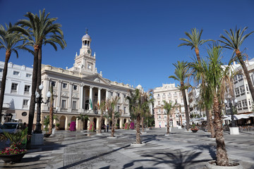 Plaza de San Juan de Dios in Cadiz, Andalusia, Spain © philipus
