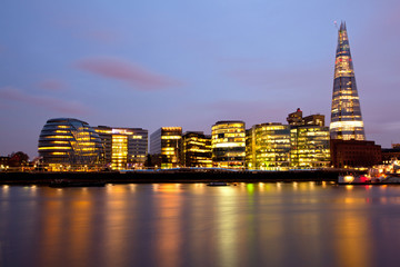 Fototapeta na wymiar London City Hall Skylines