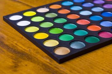 Make-up colorful eyeshadow palettes