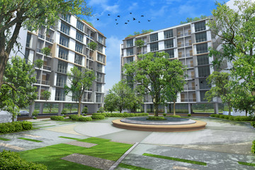 3d rendering of the building