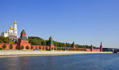 Obraz premium Moscow Kremlin and Moskva River