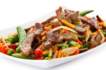 Roasted meat and vegetables 