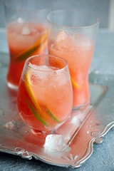 Pink grapefruit drinks