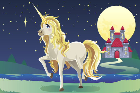 Unicorn in the castle