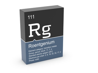 Roentgenium from Mendeleev's periodic table