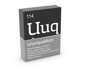 Ununquadium from Mendeleev's periodic table