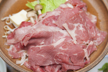 牛肉の陶板焼き