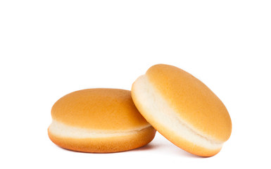 hamburger buns isolated