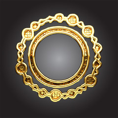 Vector golden frame