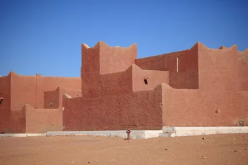 Fotobehang Siedlung in der Sahara © hecke71