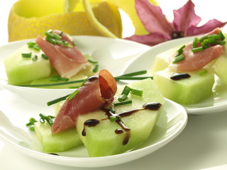 Plate with appetizer