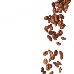 Flying coffee beans