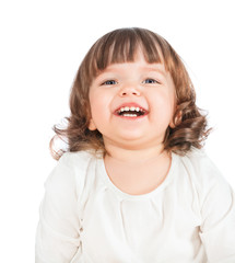 Beautiful little girl laughing