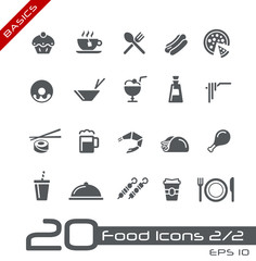 Food Icons - Set 2 of 2 // Basics