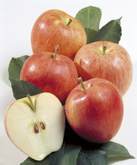 Mele intere e tagliate