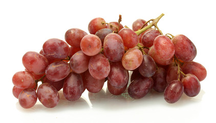 Obraz premium ripe sweet grapes isolated on white