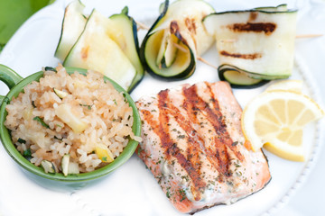 Grillowany filet z łososia