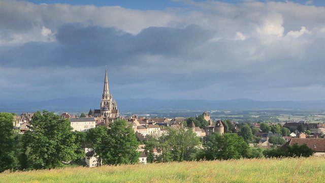 Autun cathedral in Burgundy