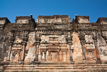 Wall of ancient building in Polonnaruva, Sri Lanka