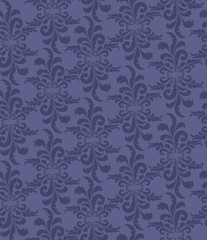 бесшовный фон из растительных мотивов в ретро стиле, обои