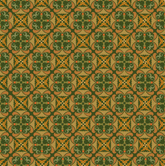 бесшовный фон из растительных мотивов в восточном стиле, обои