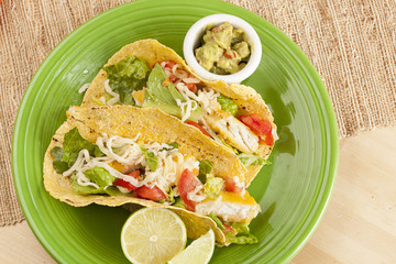 Homemade fresh fish tacos