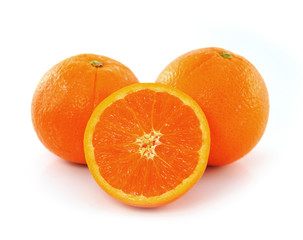 orange on white background