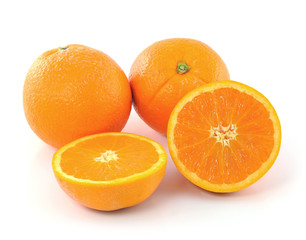 orange on white background