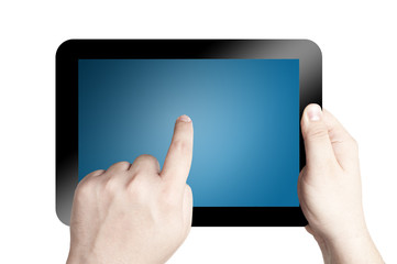 hand Holding Tablet PC
