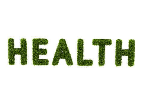 Word Health Covered Grass