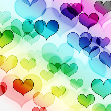 beautiful heart shape background