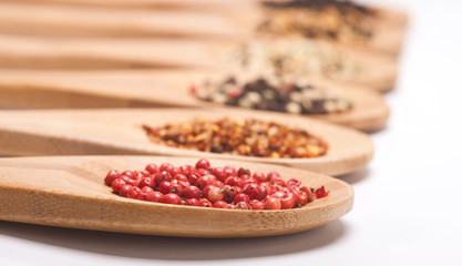different spices