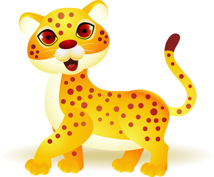 Funny cheetah cartoon